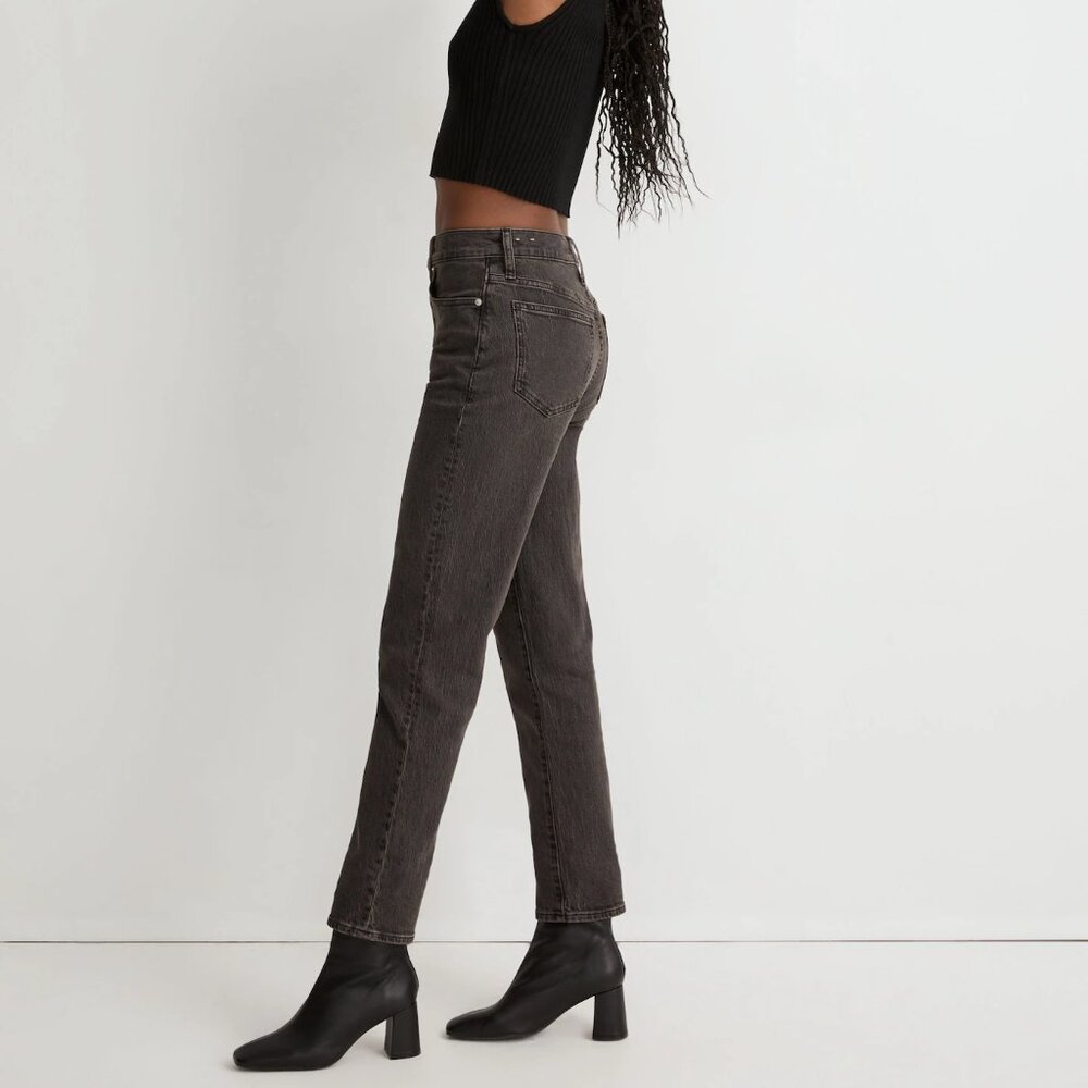 Madewell Jeans Women's Size 26 The Perfect Vintage Crop Jean Black Lunar Wash